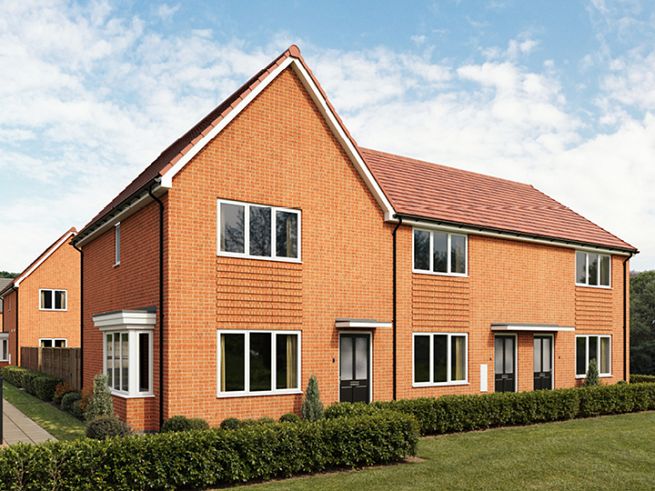 2 bedroom houses - artist's impression subject to change. Please note that the above computer generated image is representative of the house type and not the specified plot as some details may vary.